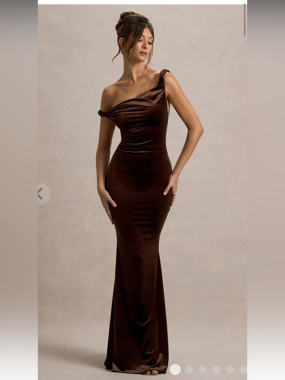 Brown Maxi Dress (Club L London - Neeka)